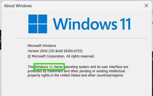 What Is BitLocker? | Display Box from winver Command