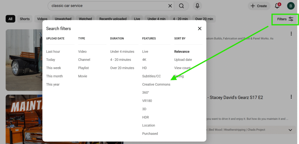 how to download YouTube videos for free on PC : How to search YouTube Creative Commons